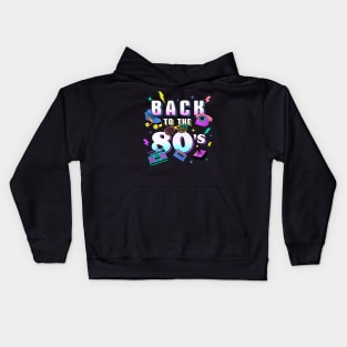 Back To The 80s Retro Vintage Kids Hoodie